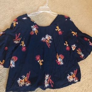 Madewell flutter sleeve blouse